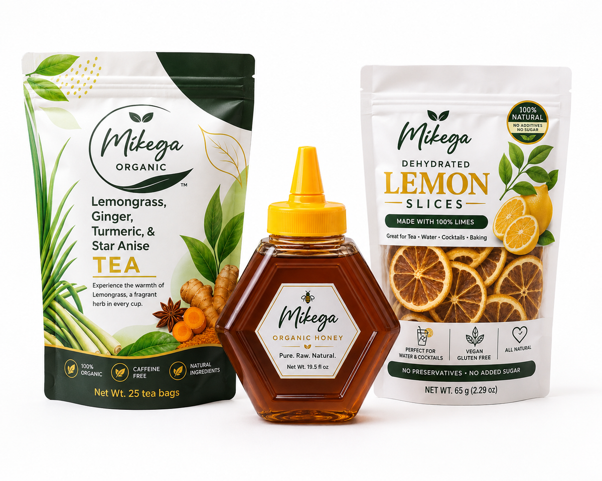 Lemongrass Tea, 19 fl oz Honey & Dehydrated Lemon combo